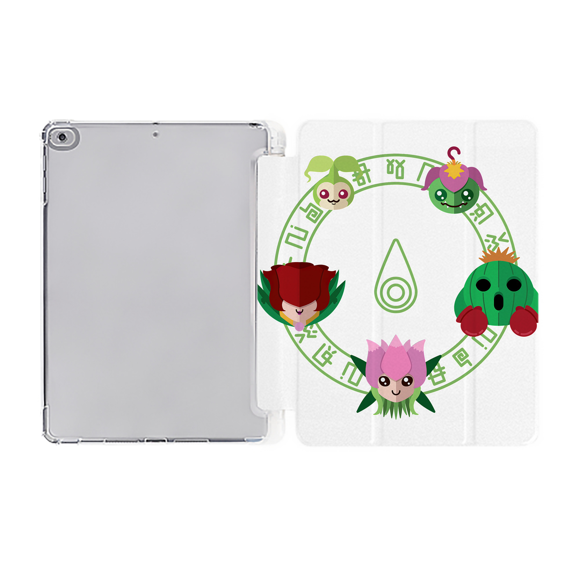 （画像用） Digimon デジタルモンスター/デジモン IPad ケース ペン収納付き 三つ折りスタンド PUレザー×シリコン 対応機種9.5/10.5/10.9インチ